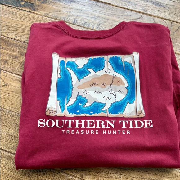 Southern Tide Other - Southern Tide Kids Long Sleeve Tee - Maroon